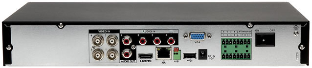 XVRdahua 7104 connettori XVRdahua 7104 connettori